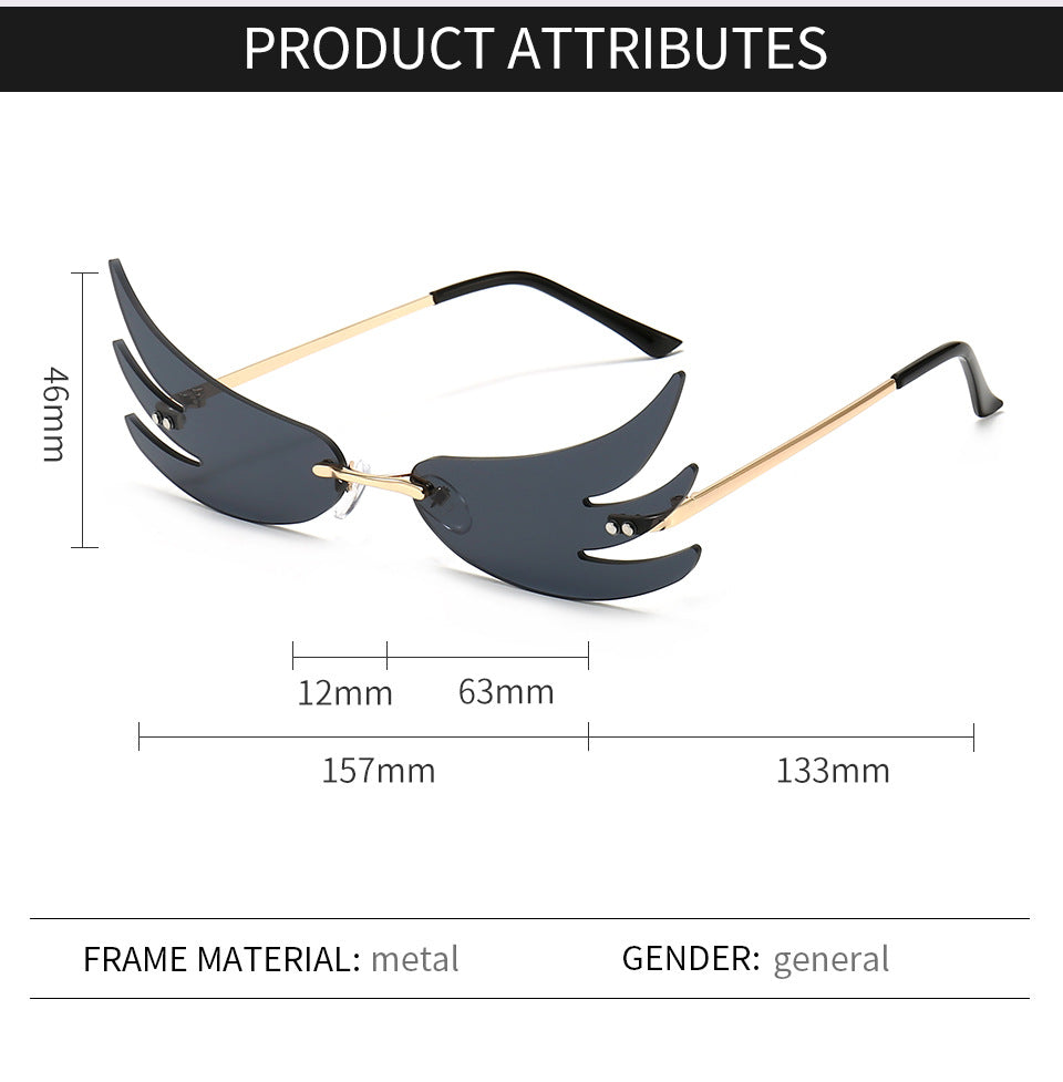 Gafas de sol con alas de ángel de Internet