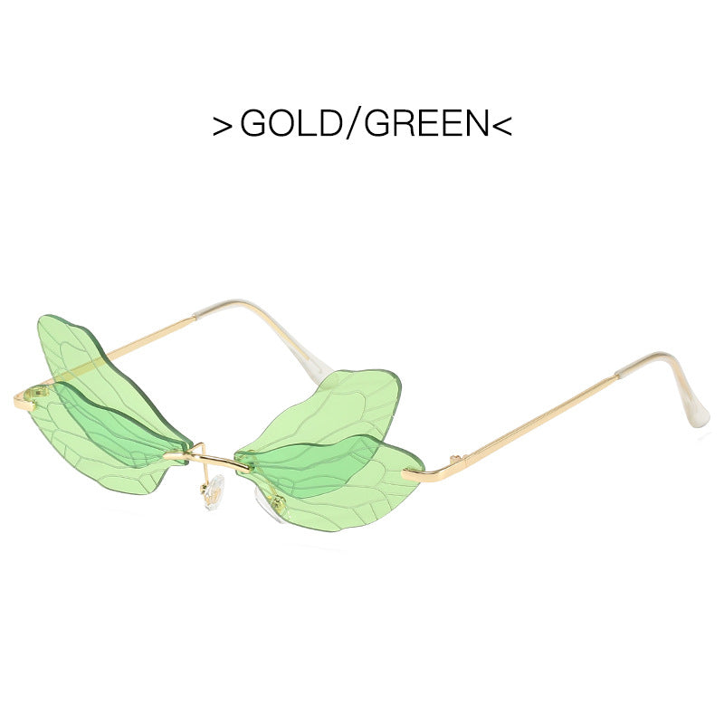 Gafas de sol con alas degradadas de tendencia