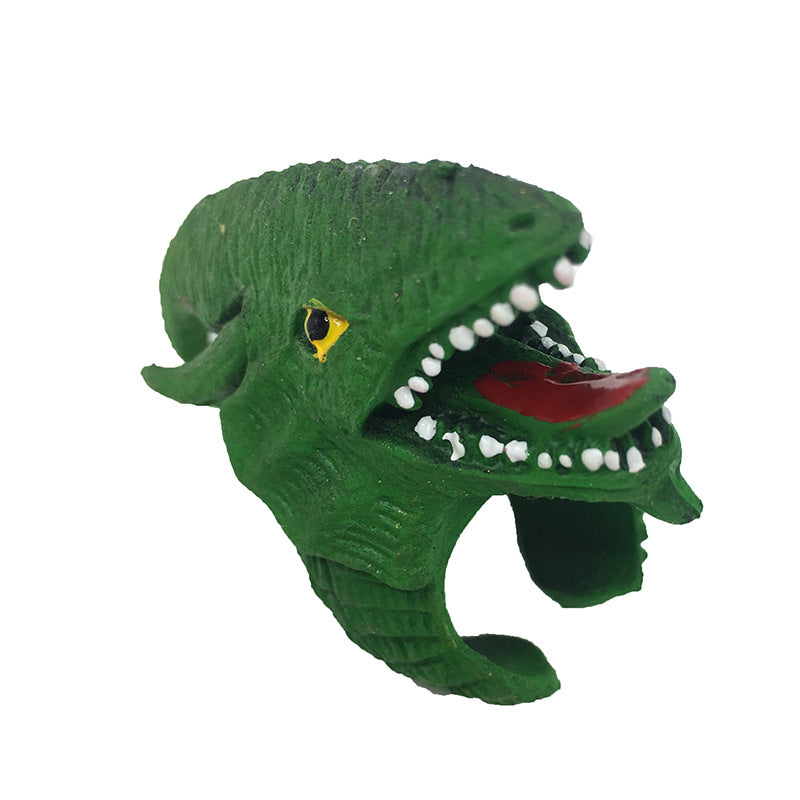 Anillo de dinosaurio de simulación para el dedo