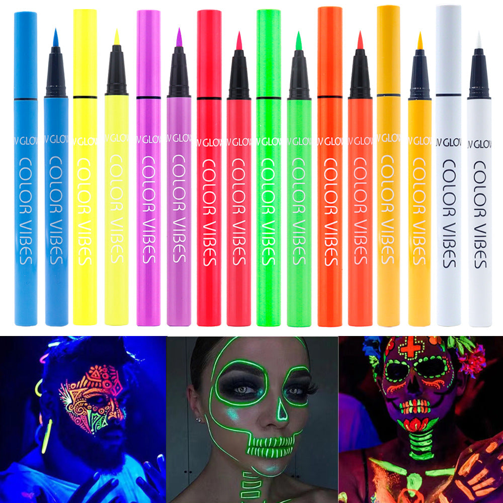 Color Fluorescent Face Paint festival item