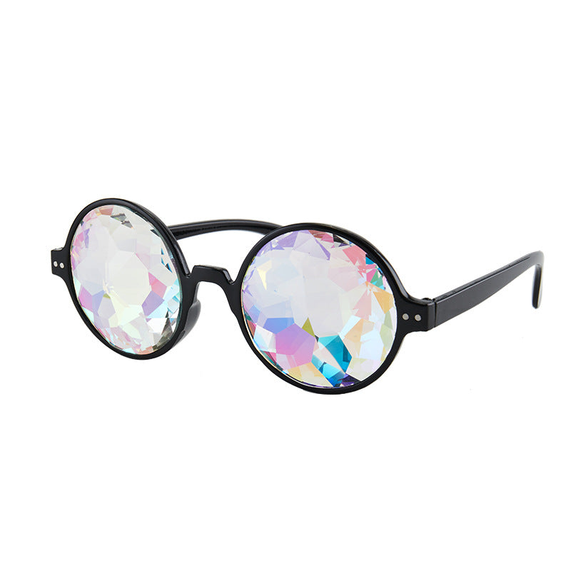 Lunettes de soleil kaléidoscope en verre de concert