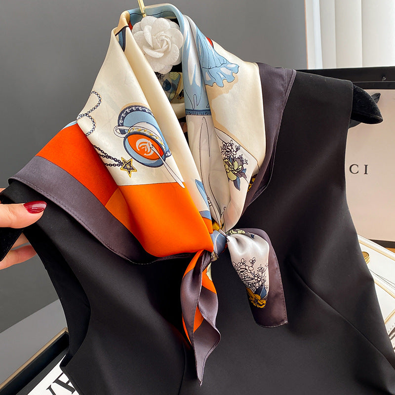 Bufanda cuadrada de primavera