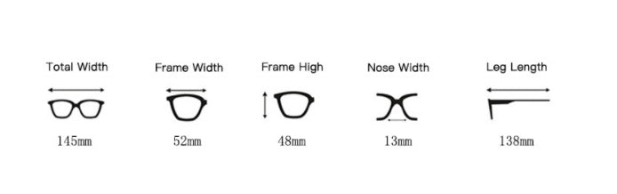 Gafas de sol irregulares