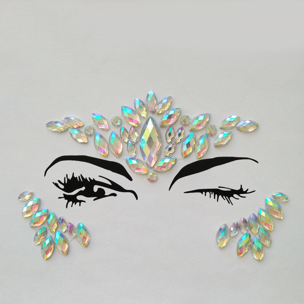 Pegatinas de gemas adhesivas