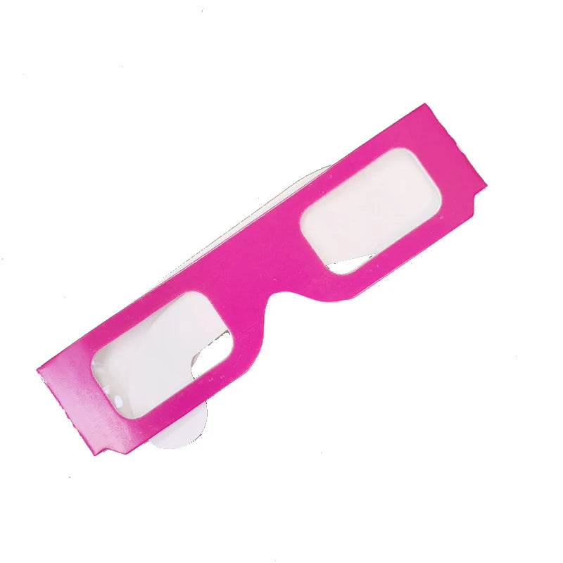 Paquete de 100 gafas de papel para láser de difracción