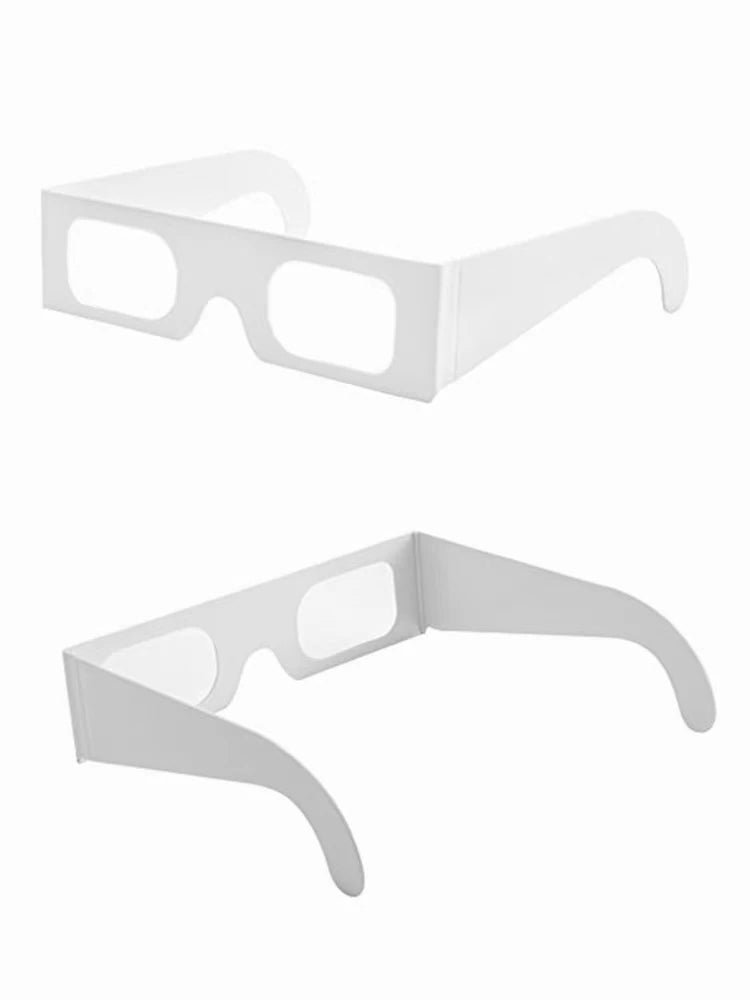 Gafas de difracción de cartón para entretenimiento (forma de corazón) - 100 piezas