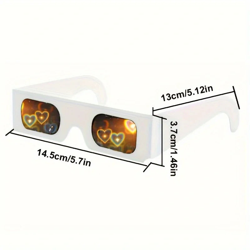 Gafas de difracción (Corazón) - 50 piezas