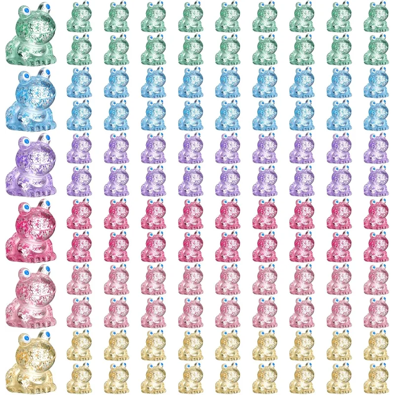 Mini figuras de dinosaurios con purpurina - 50 piezas