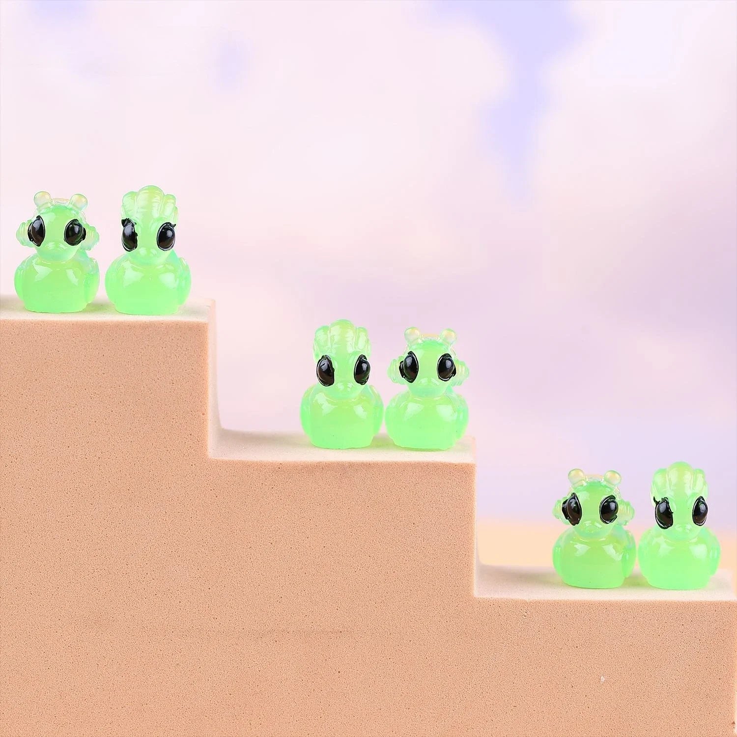 Mini pato alienígena verde - 30/50 piezas