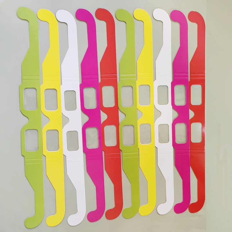 Paquete de 100 gafas de papel para láser de difracción