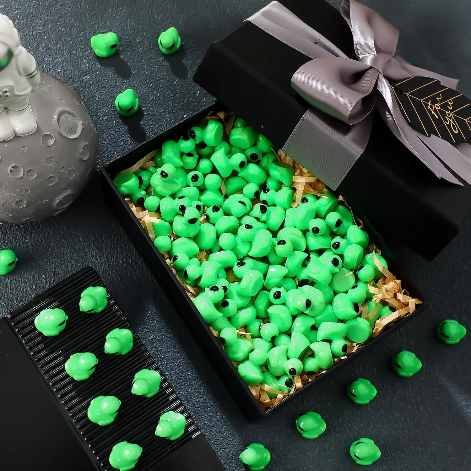 Mini pato alienígena verde - 50 piezas