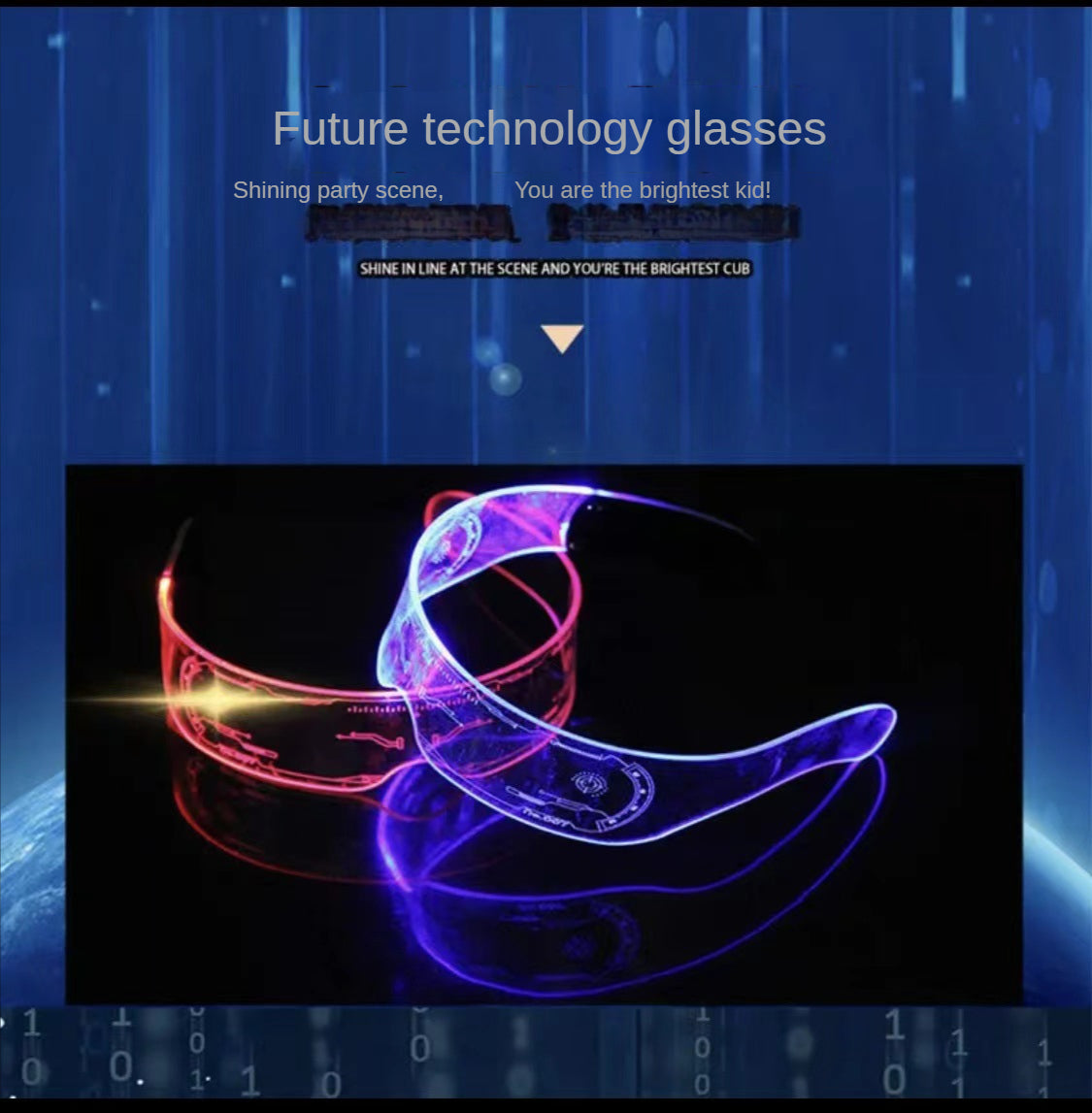 Venta de gafas luminosas LED