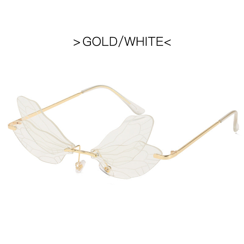 Gafas de sol con alas degradadas de tendencia