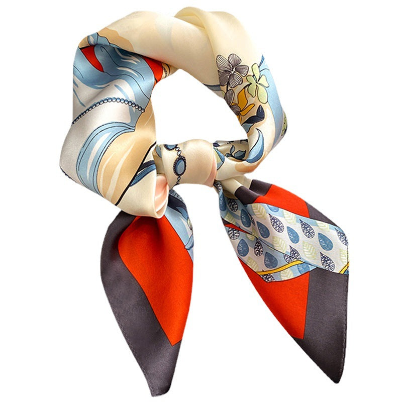 Bufanda cuadrada de primavera