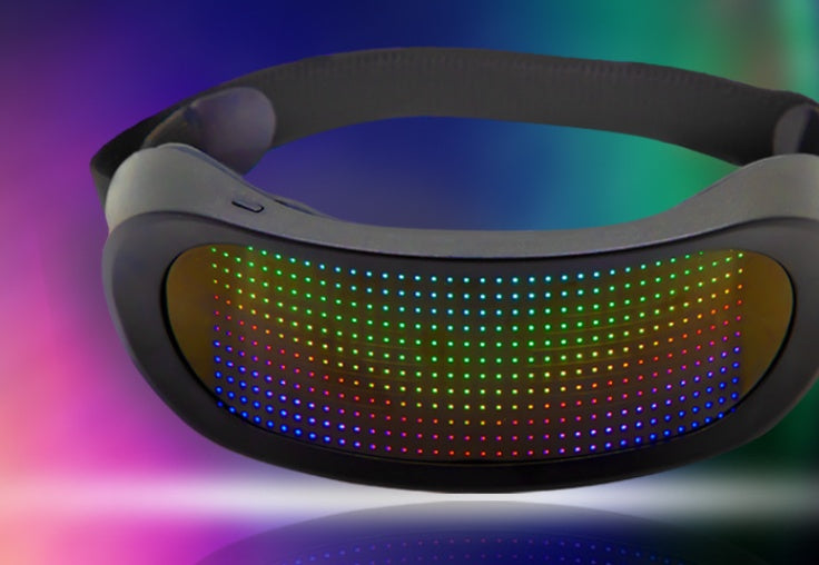 Stores dynamiques à LED et verres lumineux