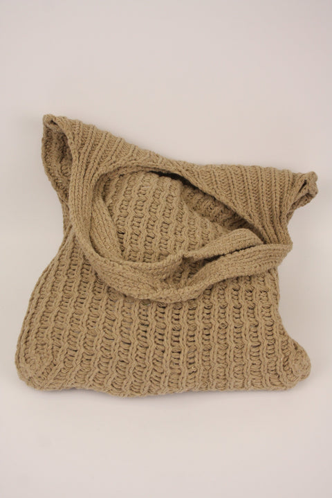 Tan Crochet Bag