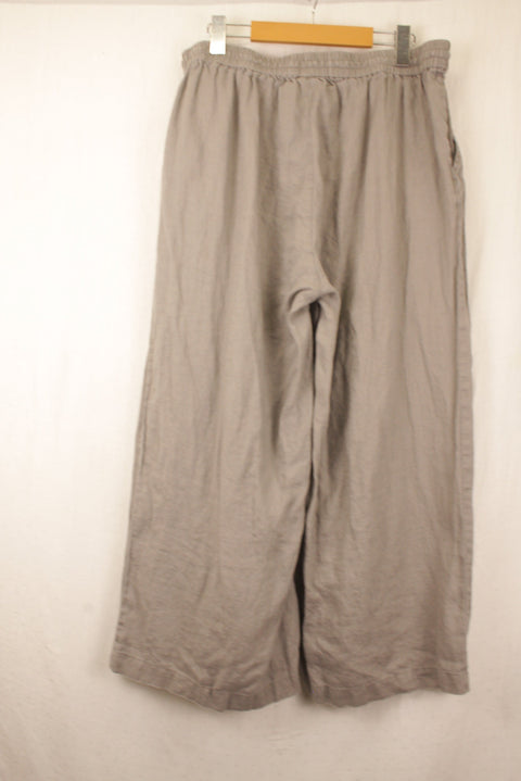 Gray Linen Pants--XL