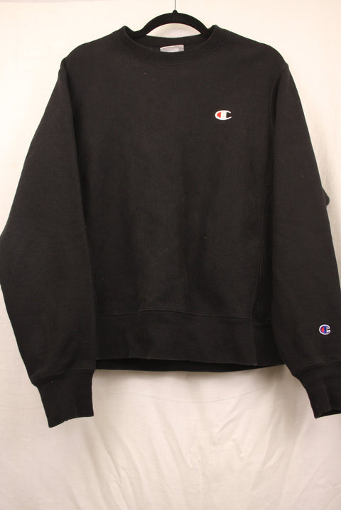 Black Champion Crewneck