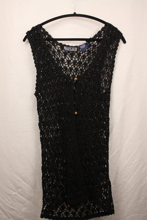 Black Crochet Tank Top