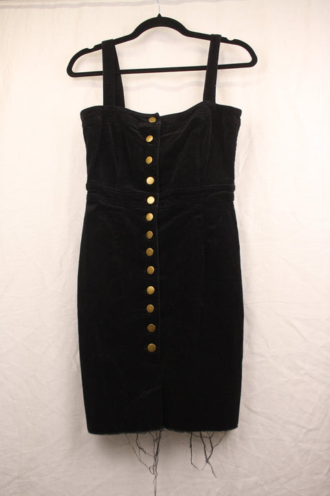 Black Denim Dress--S