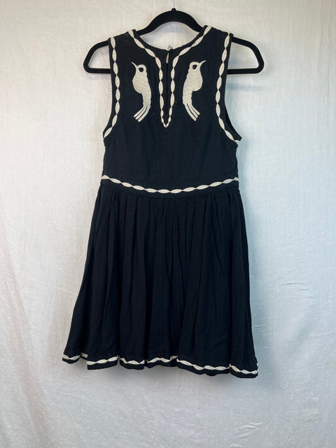 Black and White Boho cotton dress