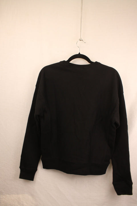 Black Champion Crewneck Sweater--S