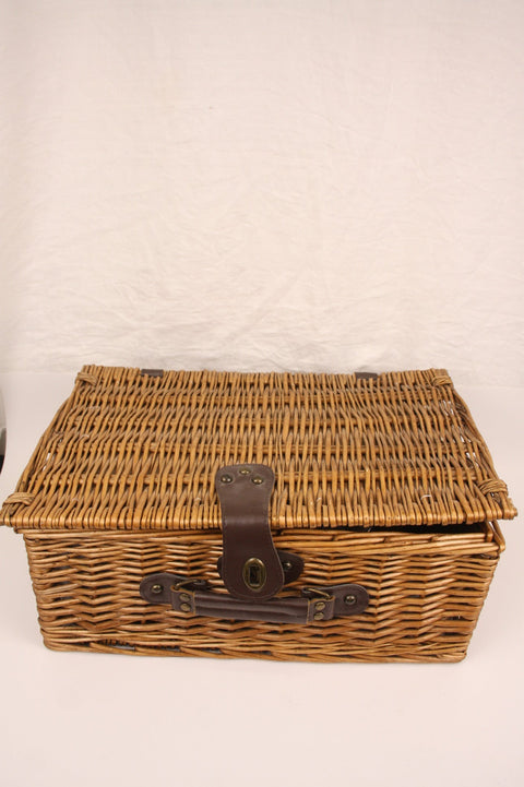 Woven Wicker Picnic Basket