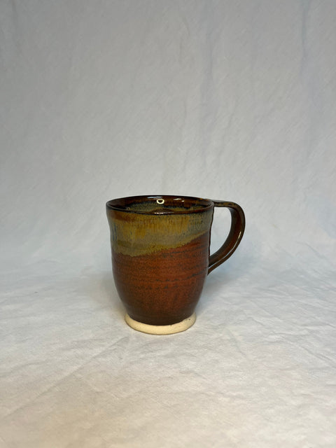 Green & Brown Pottery Mug