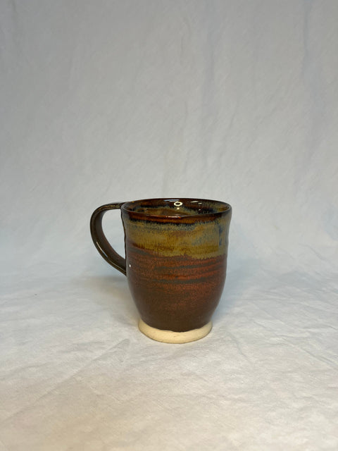 Green & Brown Pottery Mug