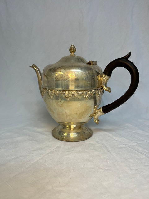 Brass Teapot with Wooden Handle