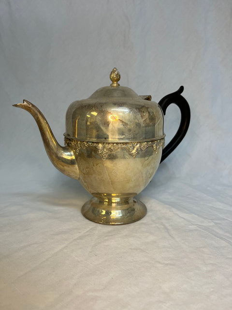 Brass Teapot with Wooden Handle