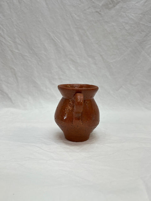 Terracotta Coloured Clay Creamer