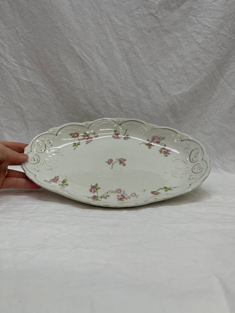 Flower China Serving Plate