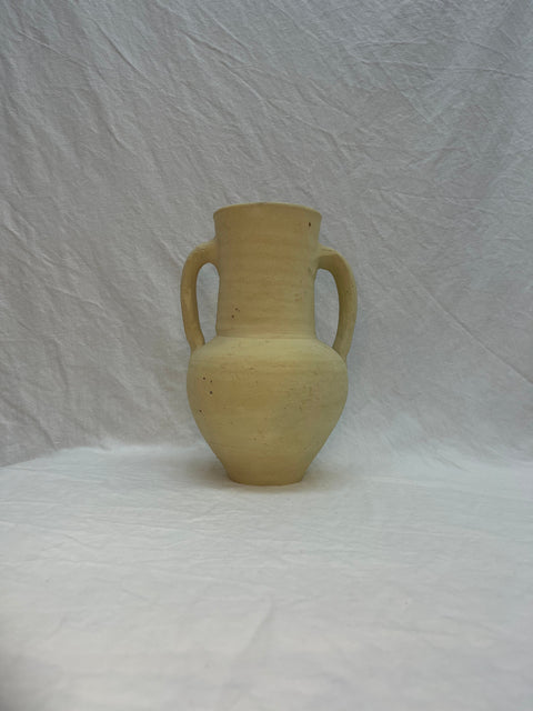 Large Neutral Clay Handmade Vase
