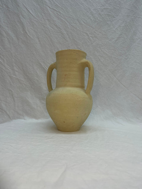 Large Neutral Clay Handmade Vase