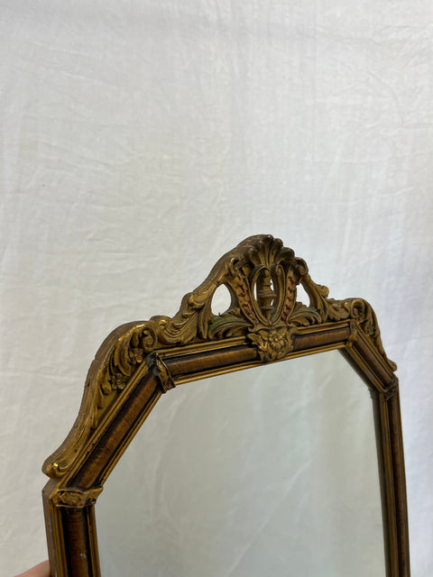 Wooden Gold Applique Mirror