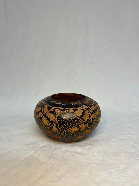 Wooden Carved Vase