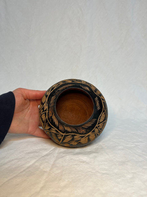 Wooden Carved Vase