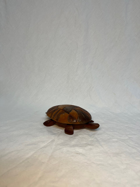 Wooden Turtle Jewelery Holder