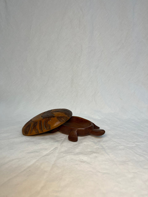 Wooden Turtle Jewelery Holder