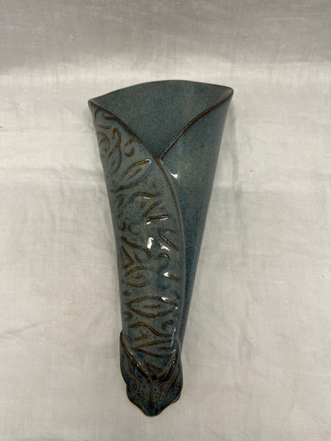 Green Pottery Wall Vase