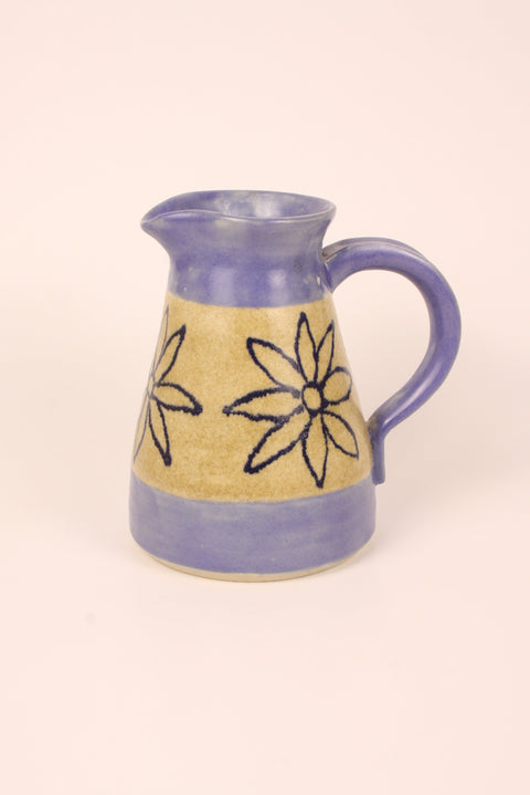 Blue and Cream Pottery Vase